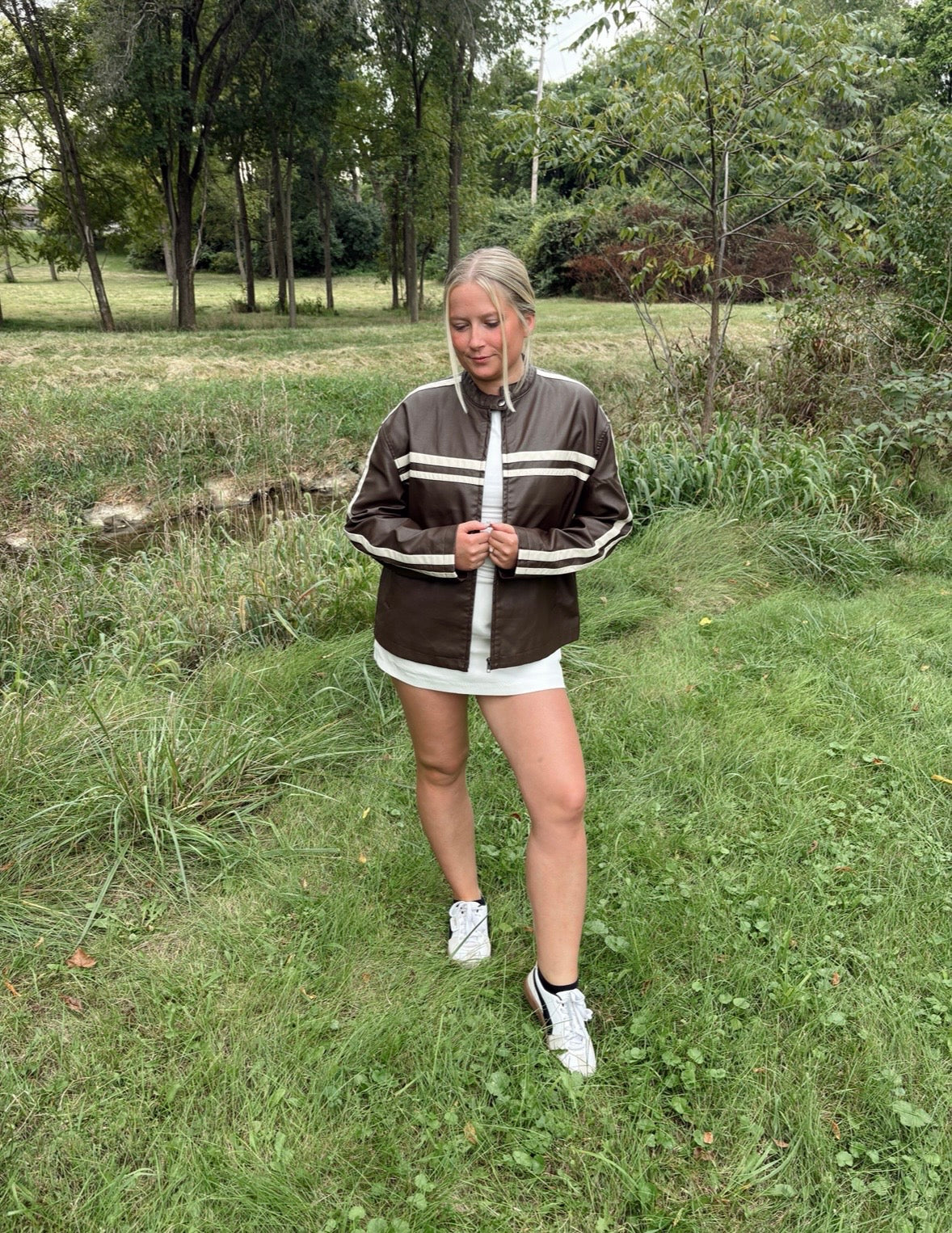 Pumpkin Spice Leather Jacket
