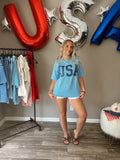 Patriot Blue Waffle Top