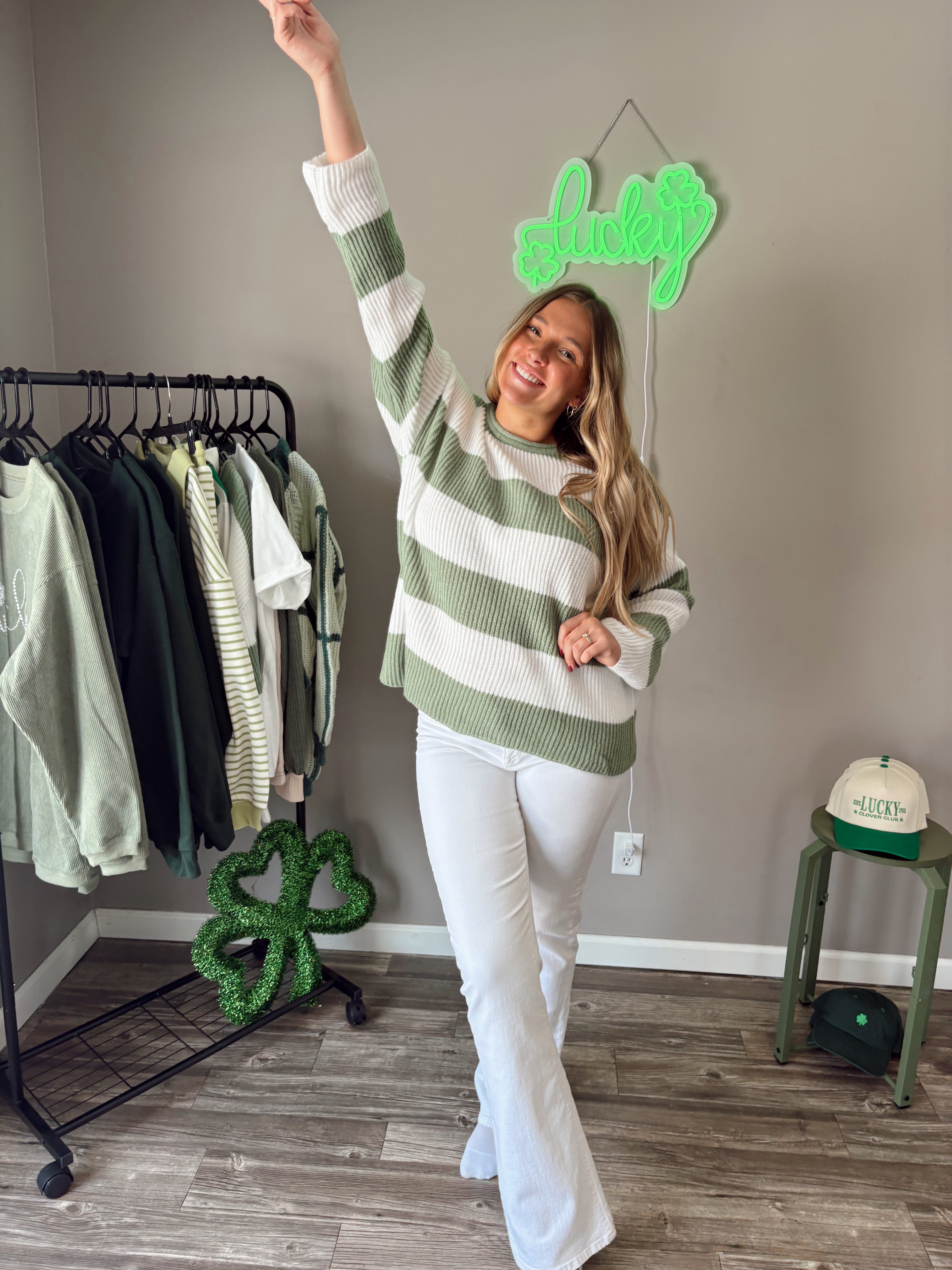 Irish Kiss Striped Knit