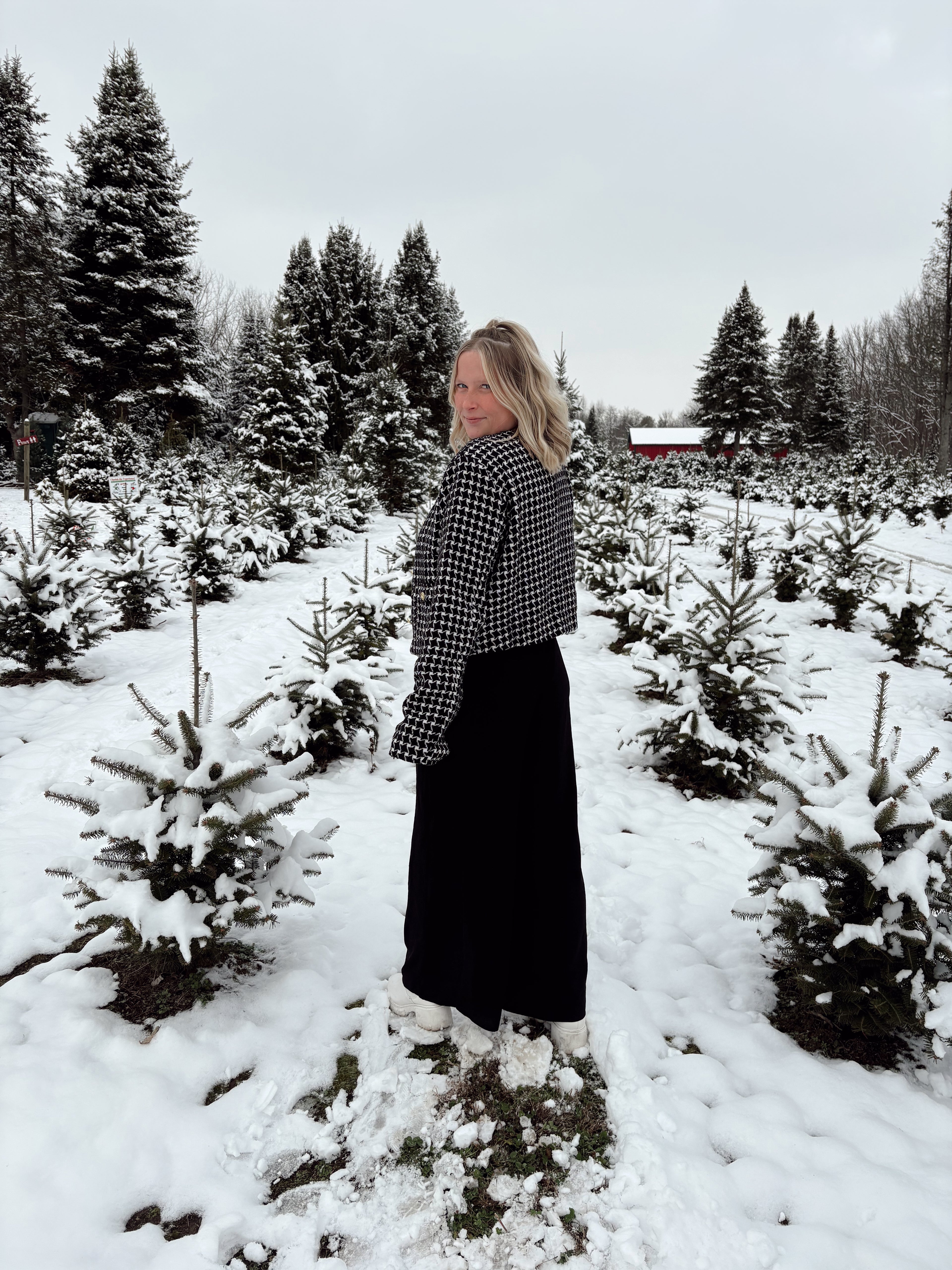 Merry Gingham Glam Jacket