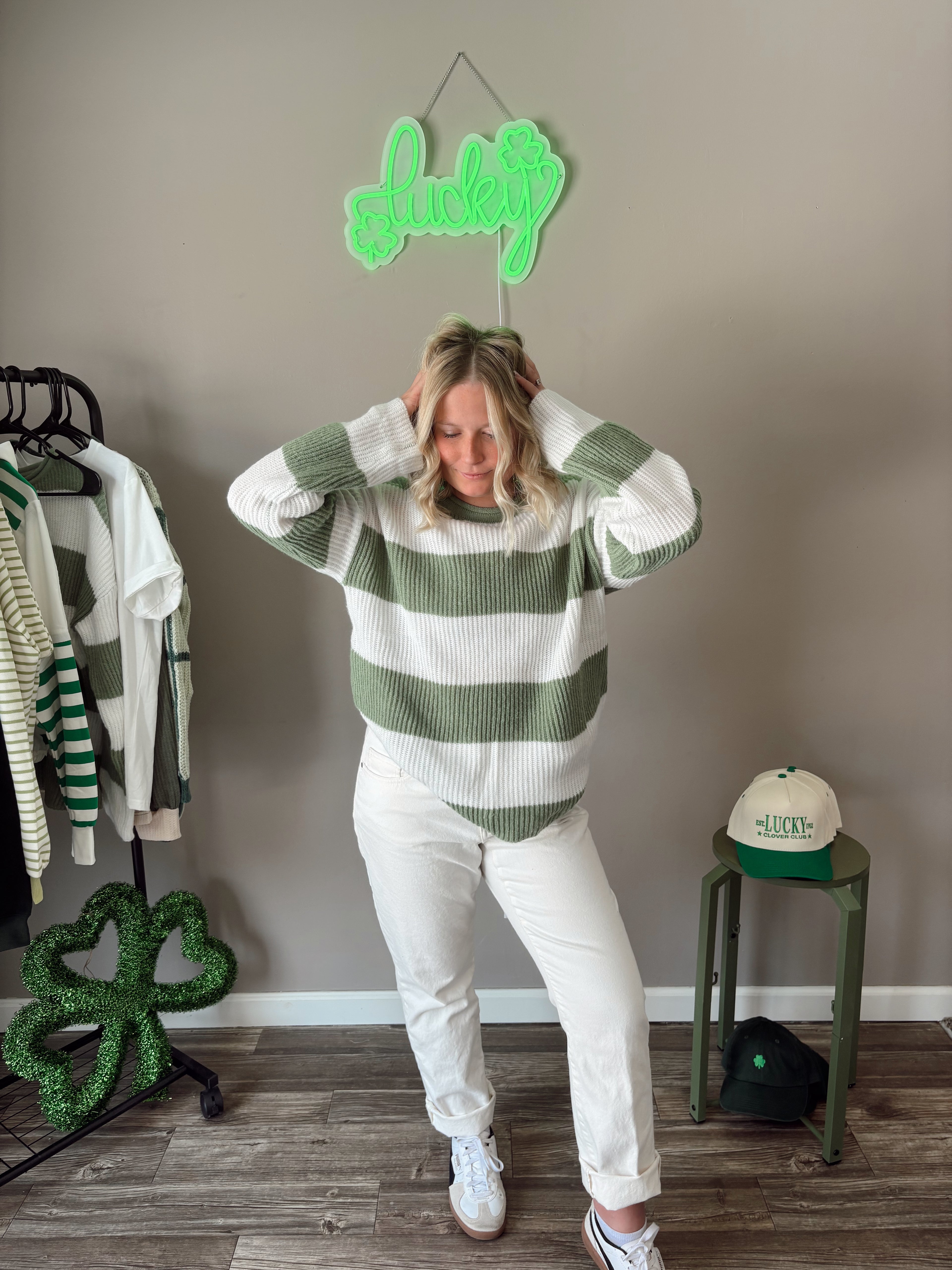 Irish Kiss Striped Knit