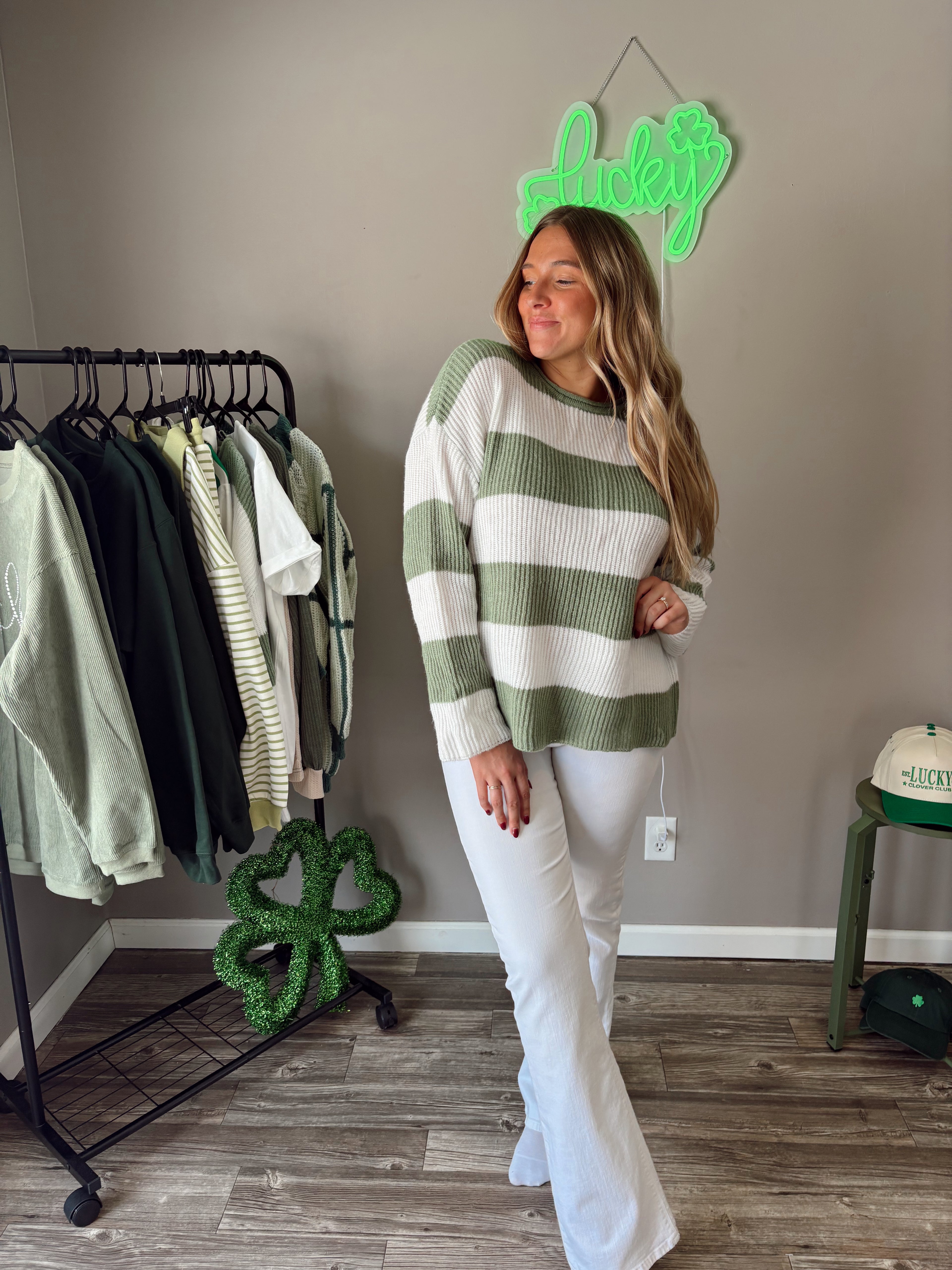 Irish Kiss Striped Knit