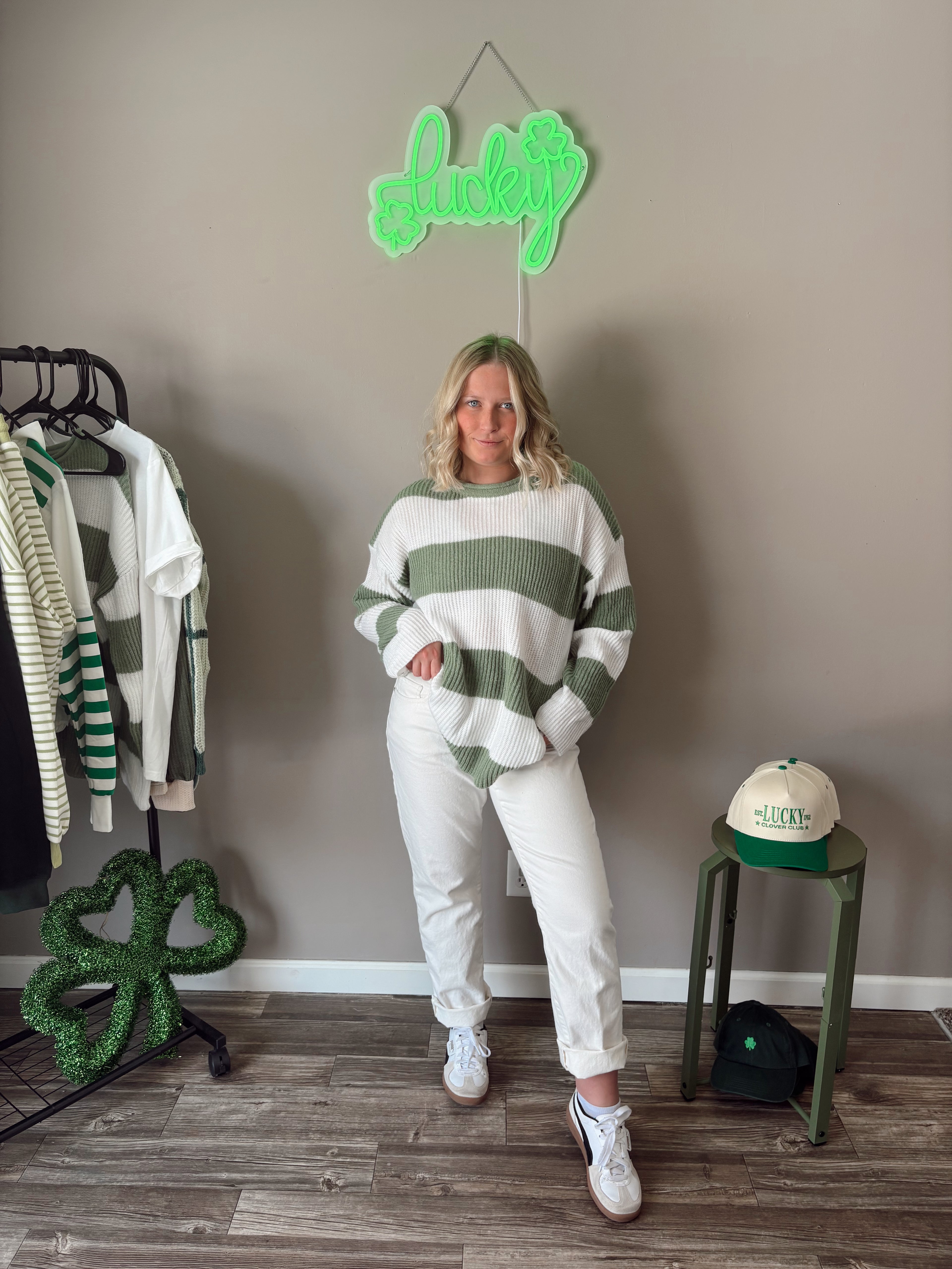 Irish Kiss Striped Knit