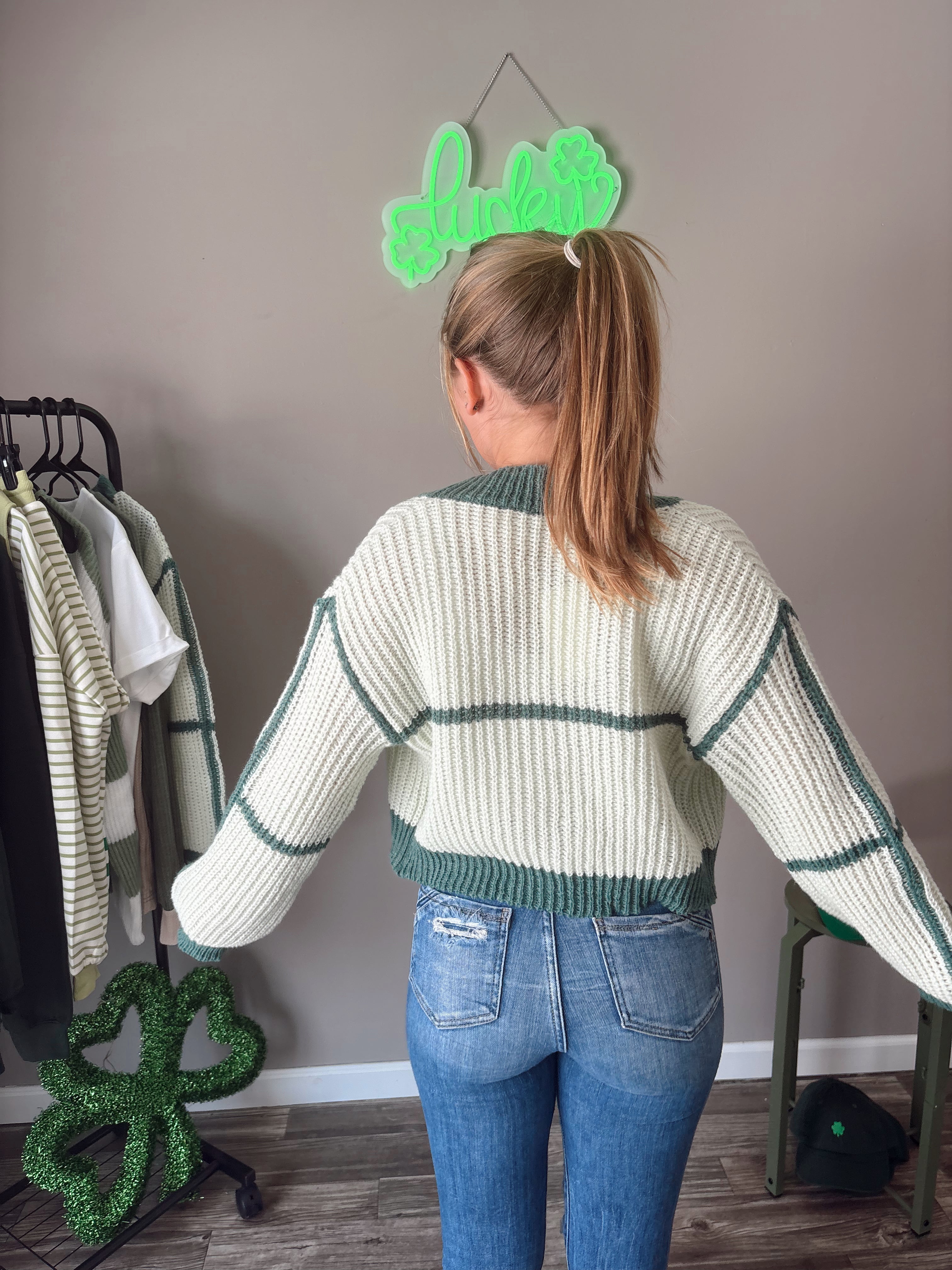 Lucky Lime Cropped Cardi