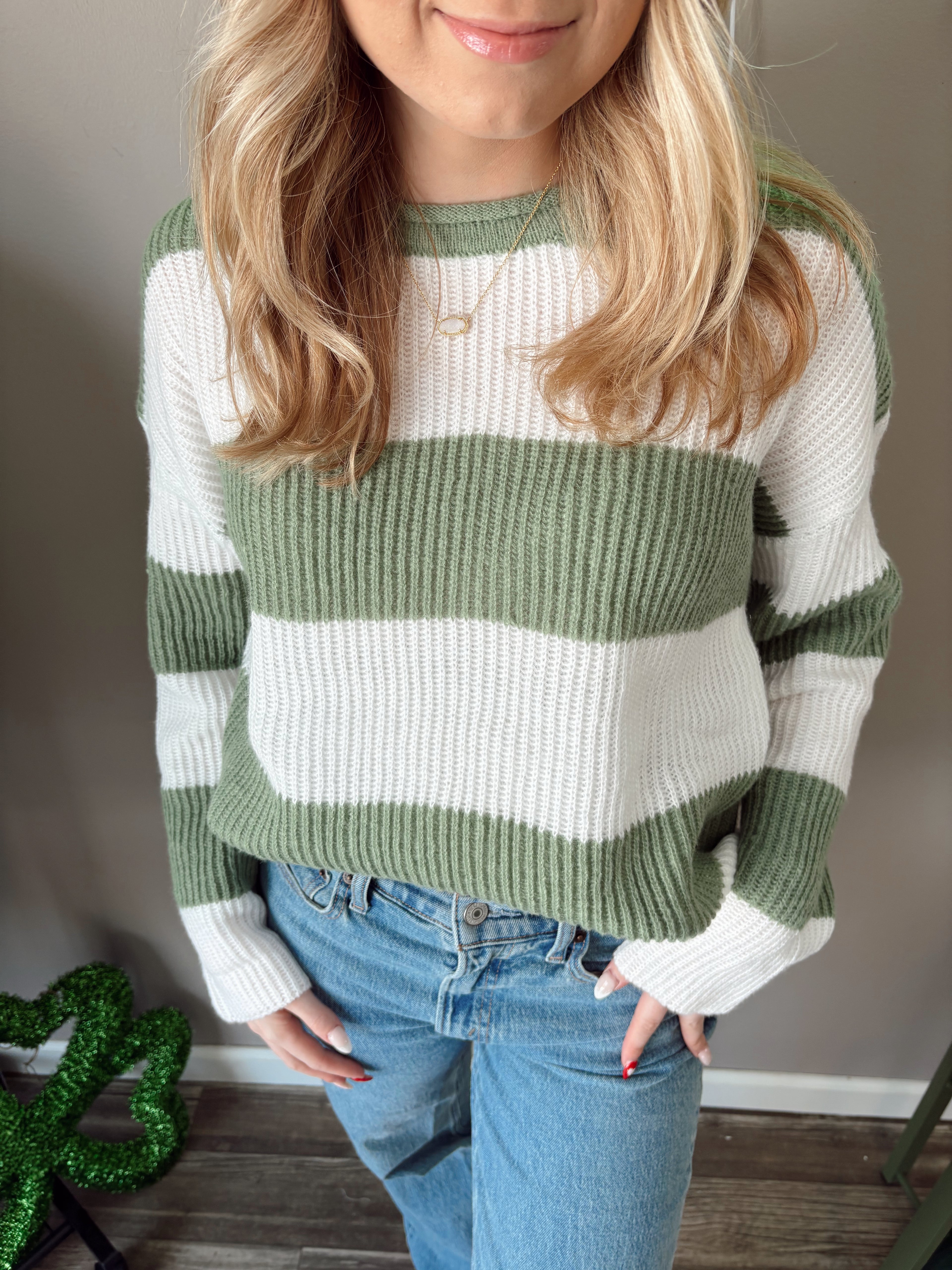 Irish Kiss Striped Knit