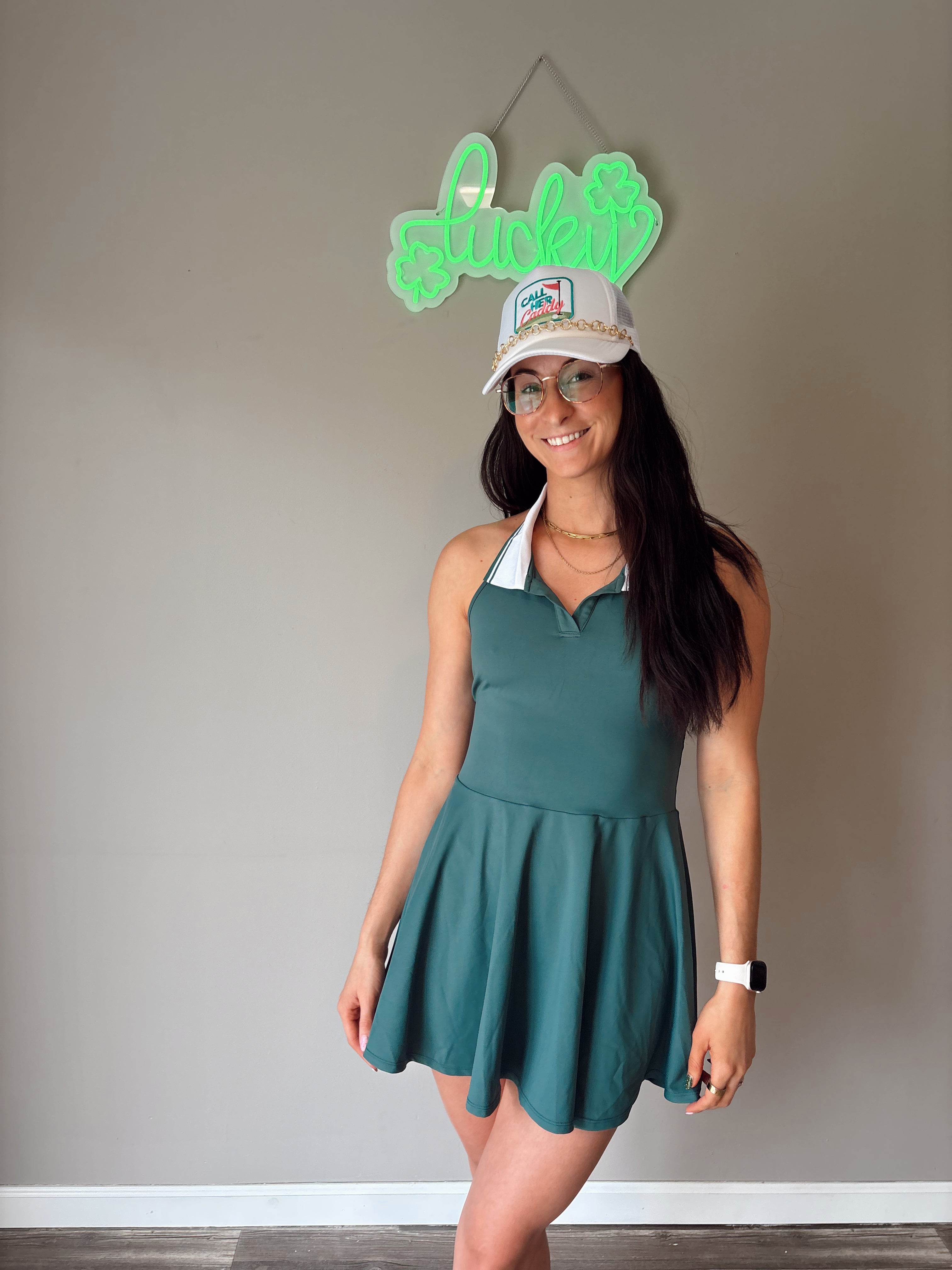 Fairway Flirt Halter Dress