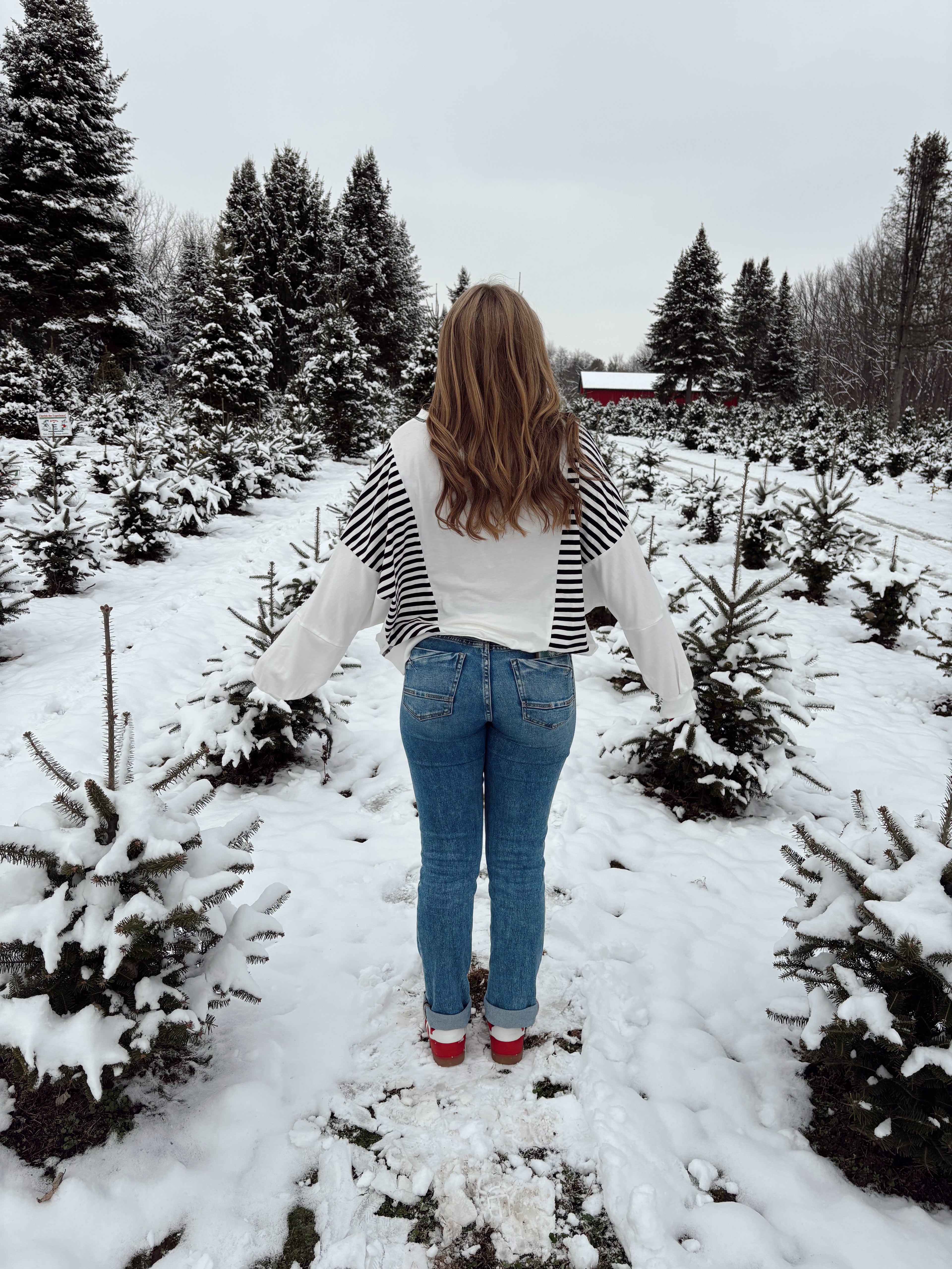 Black Ice Striped Sweater