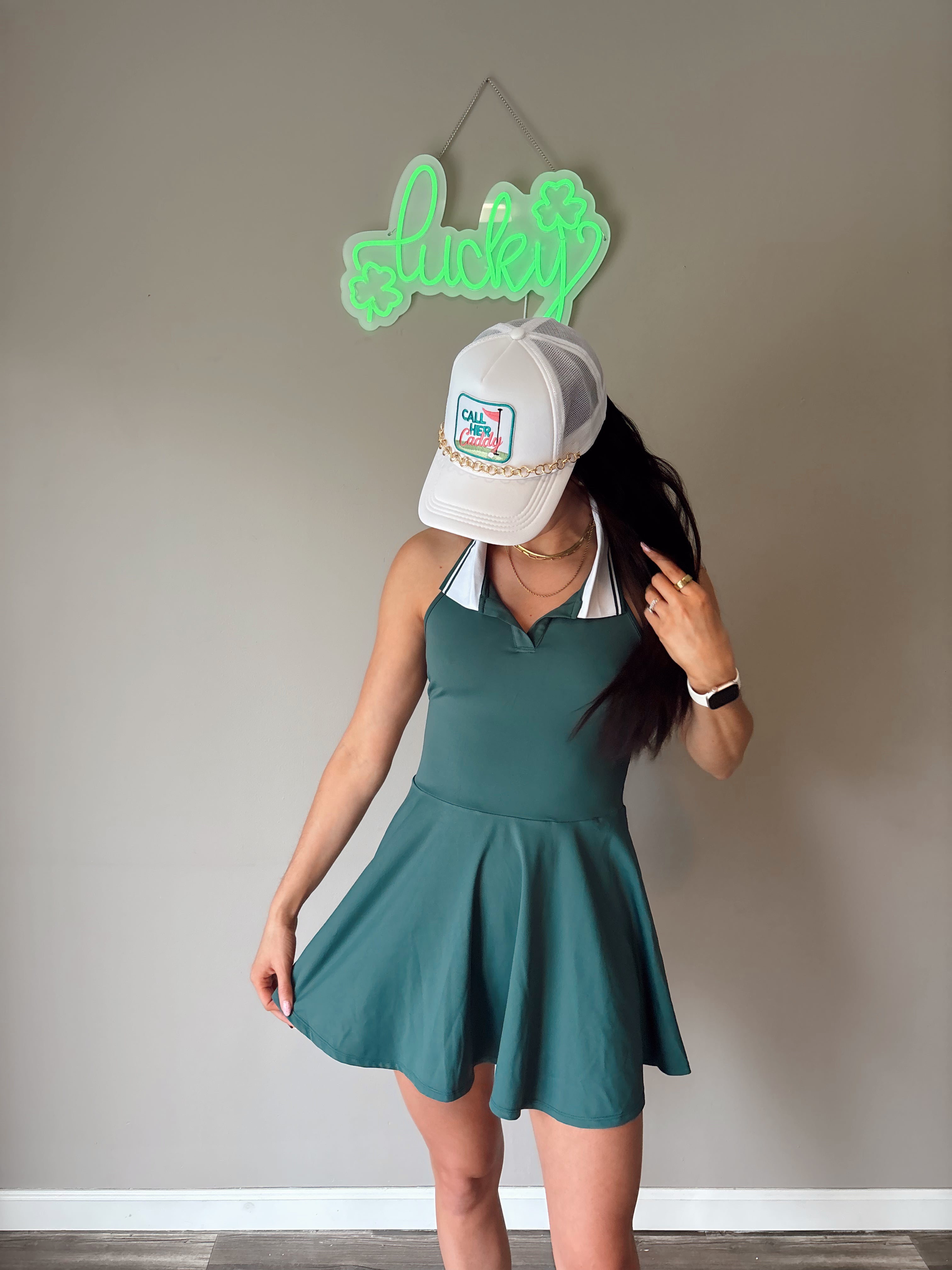 Fairway Flirt Halter Dress