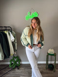 Lucky Lime Cropped Cardi