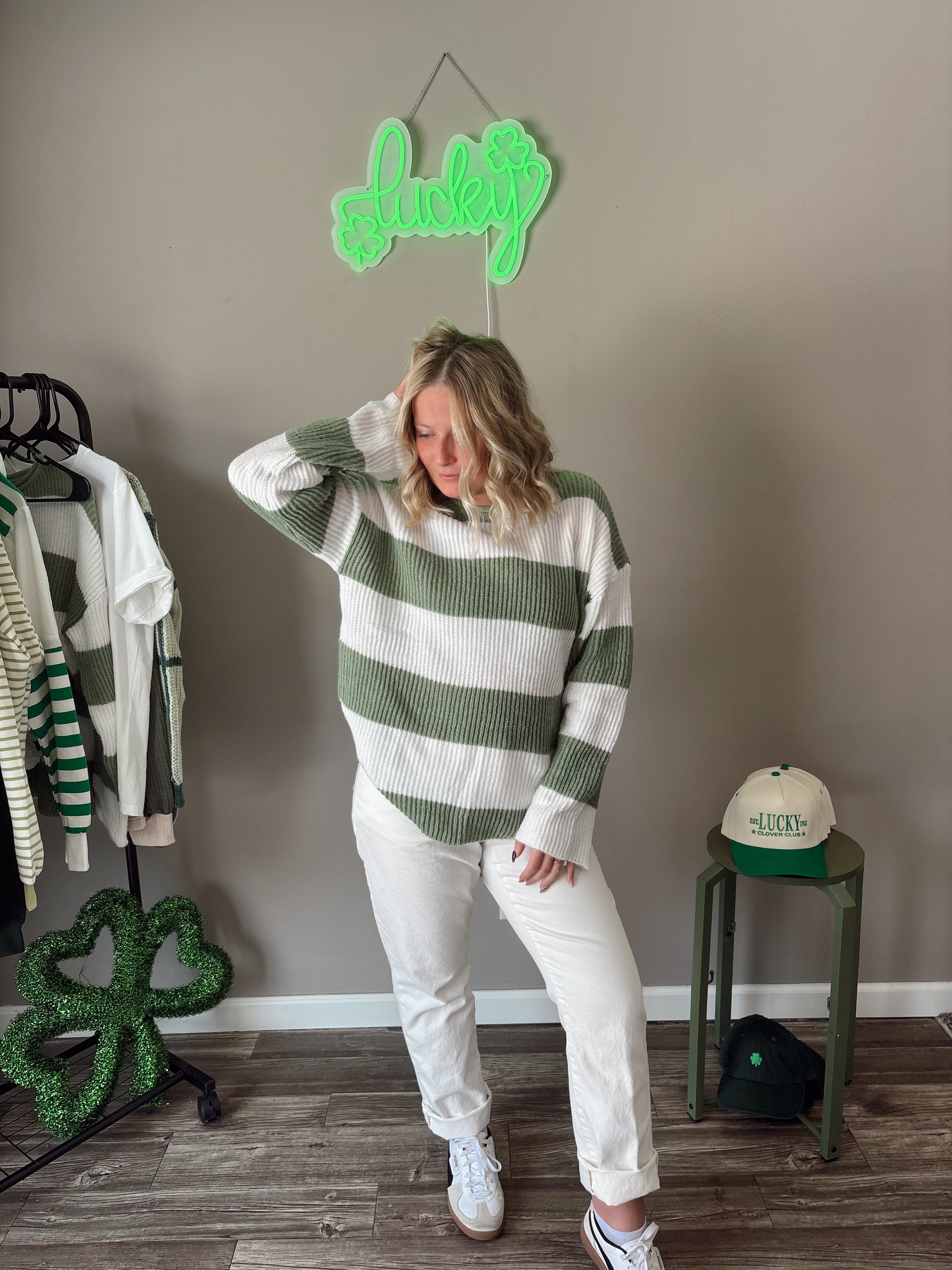 Irish Kiss Striped Knit