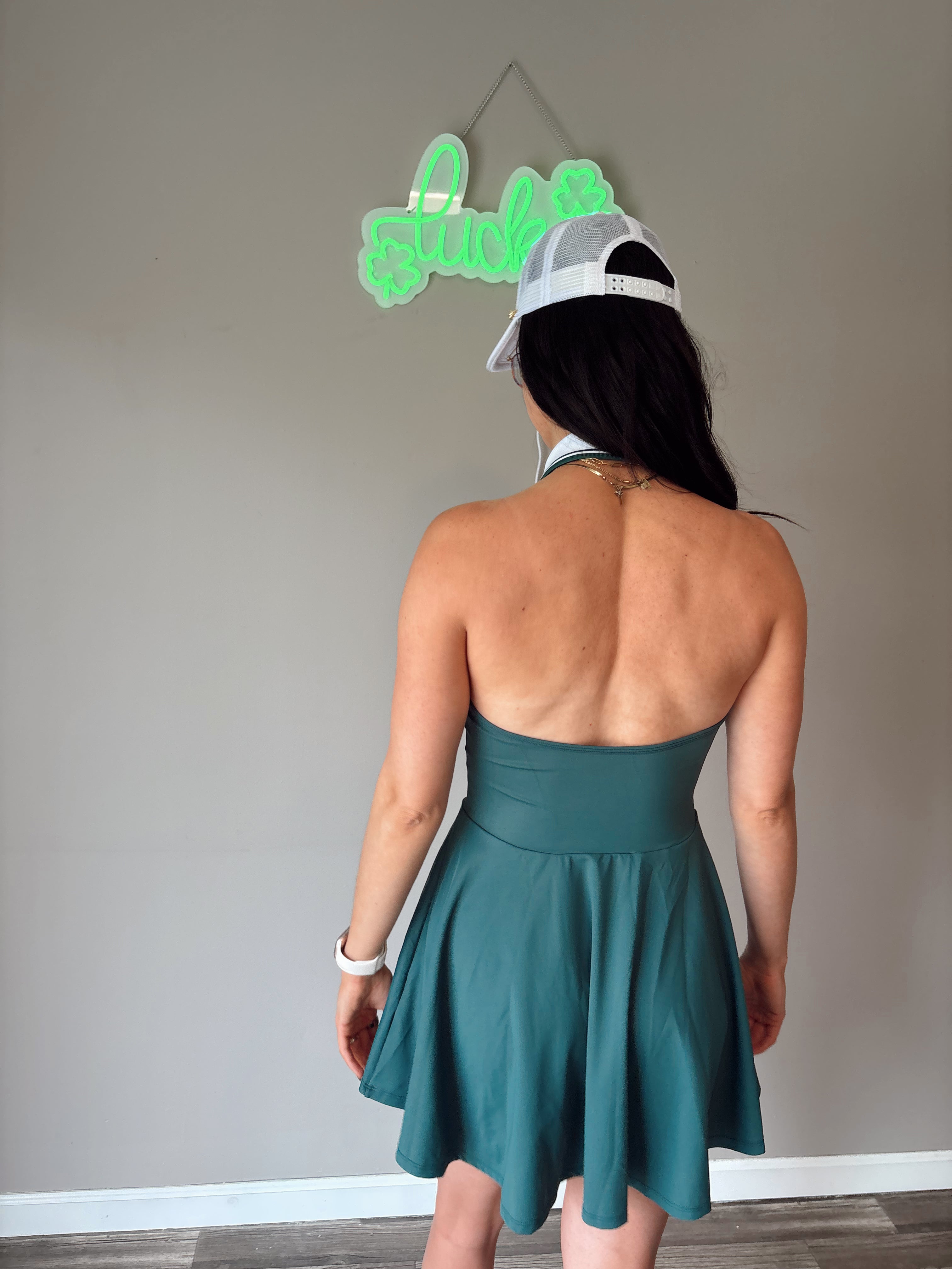 Fairway Flirt Halter Dress