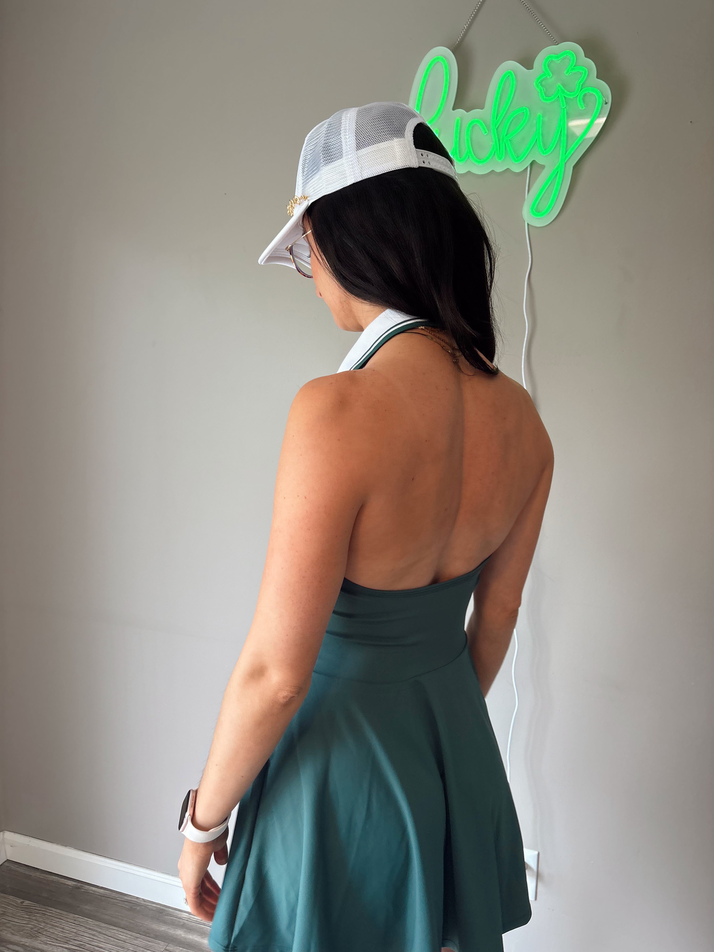 Fairway Flirt Halter Dress